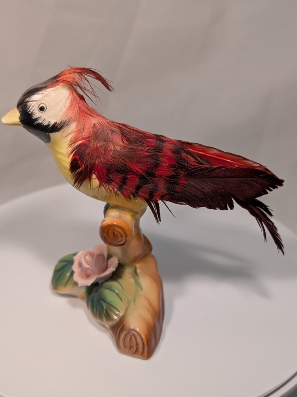 3 Vintage Colorful Ceramic Porcelain Bird Figurines Pair Pheasant Birds In Nest - Picture 5 of 15